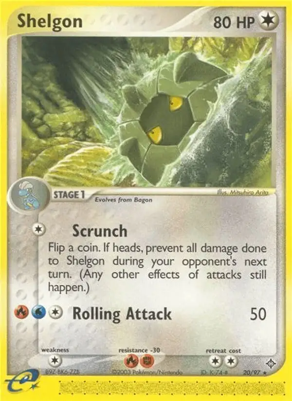 Shelgon #20 Dragon PSA 10