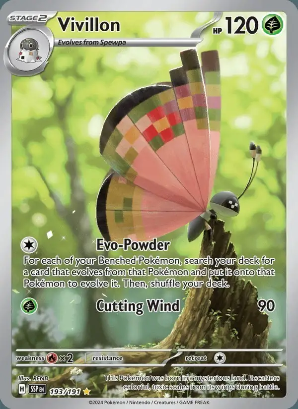 Vivillon #193 Surging Sparks PSA 10