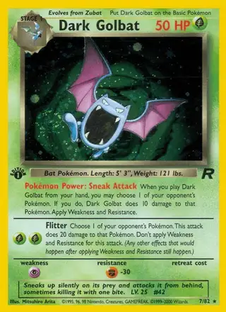 Dark Golbat #7 Team Rocket PSA 10