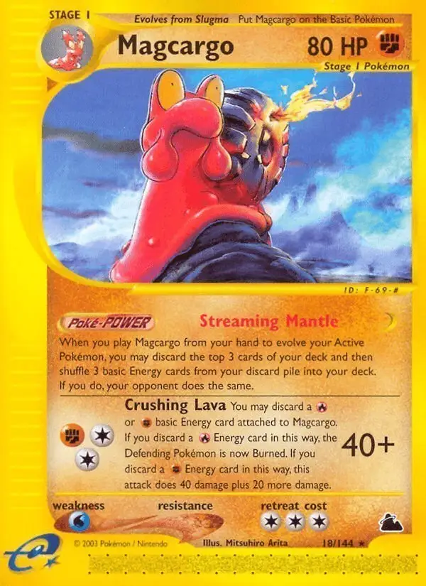 Magcargo #18 Skyridge PSA 10