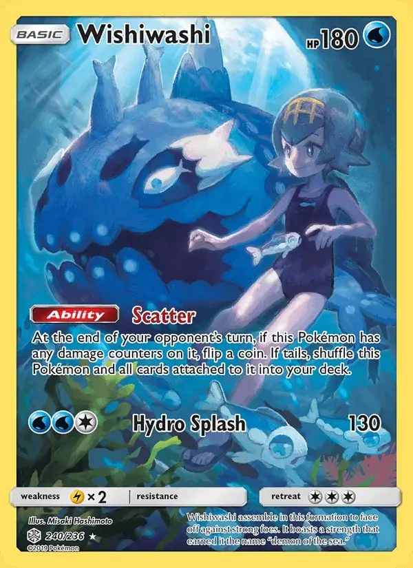 Wishiwashi #240 Cosmic Eclipse PSA 10