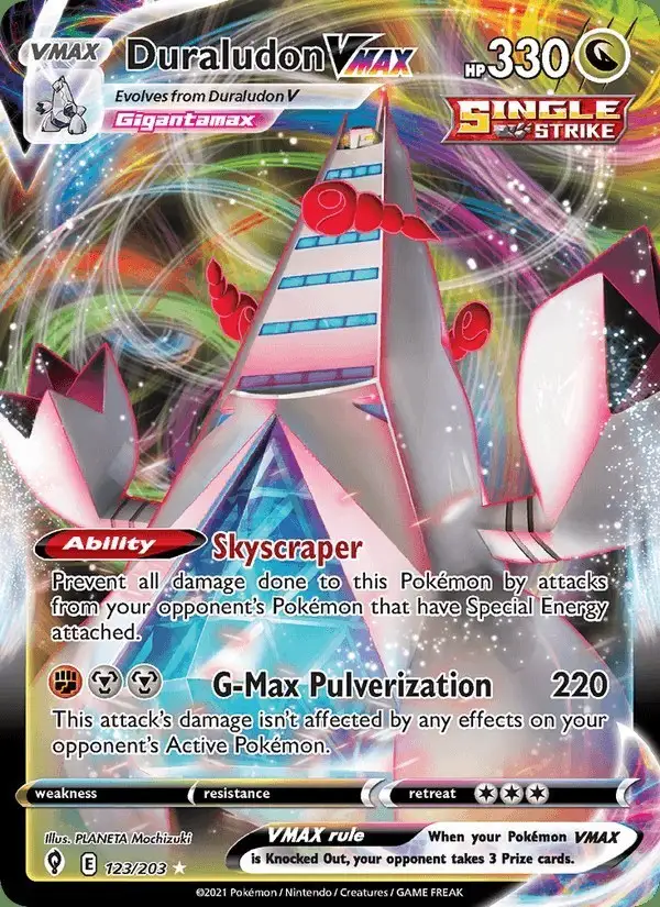 Duraludon VMAX #123 Evolving Skies PSA 10