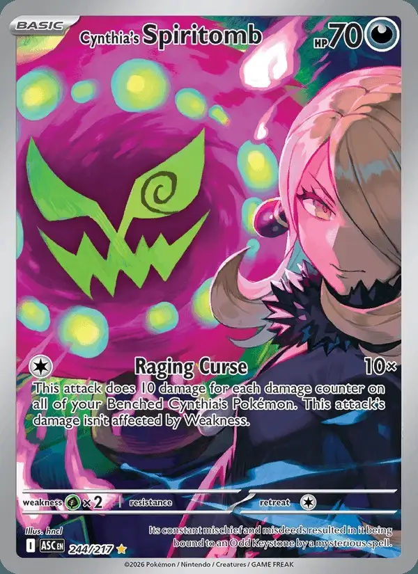 Cynthia's Spiritomb #244 Ascended Heroes PSA 10