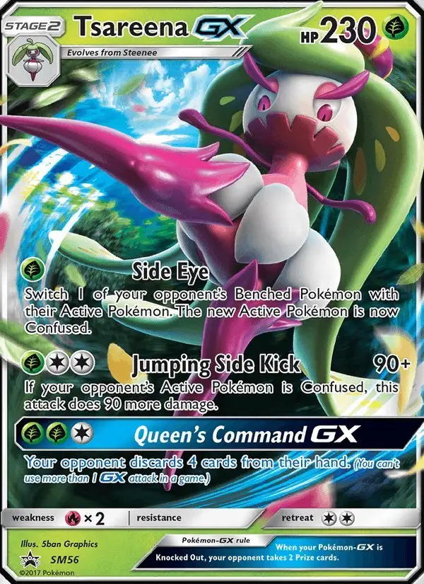 Tsareena GX #SM56 SM Black Star Promos PSA 10