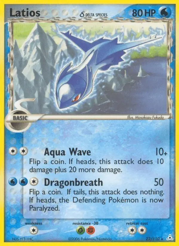 Latios δ #22 Holon Phantoms PSA 10