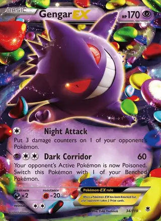 Gengar EX #34 Phantom Forces PSA 10