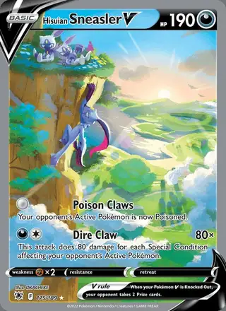 Hisuian Sneasler V #175 Astral Radiance PSA 10