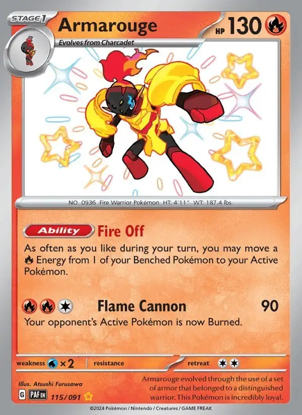 Armarouge #115 Paldean Fates PSA 10