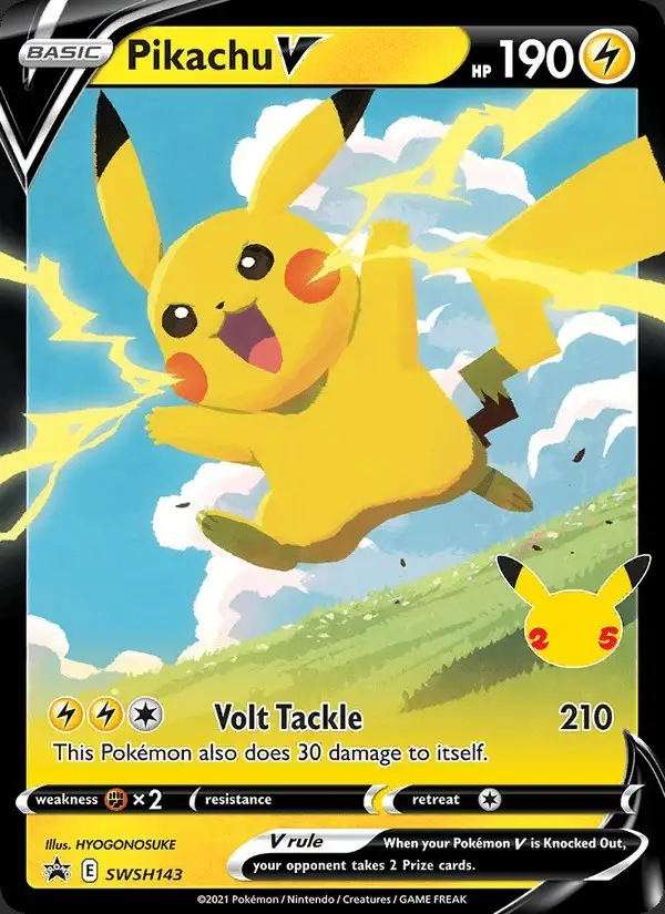 Pikachu V #SWSH143 SWSH Black Star Promos PSA 10