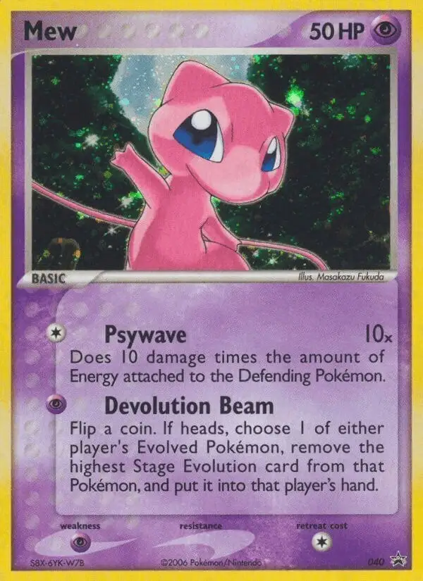 Mew #40 Nintendo Black Star Promos PSA 10