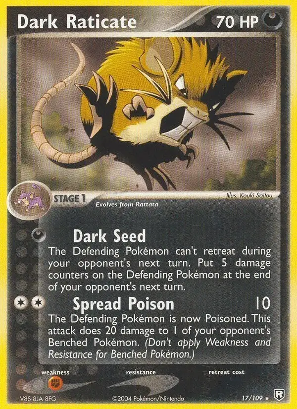 Dark Raticate #17 Team Rocket Returns PSA 10