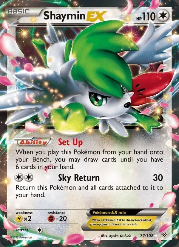 Shaymin EX #77 Roaring Skies PSA 10