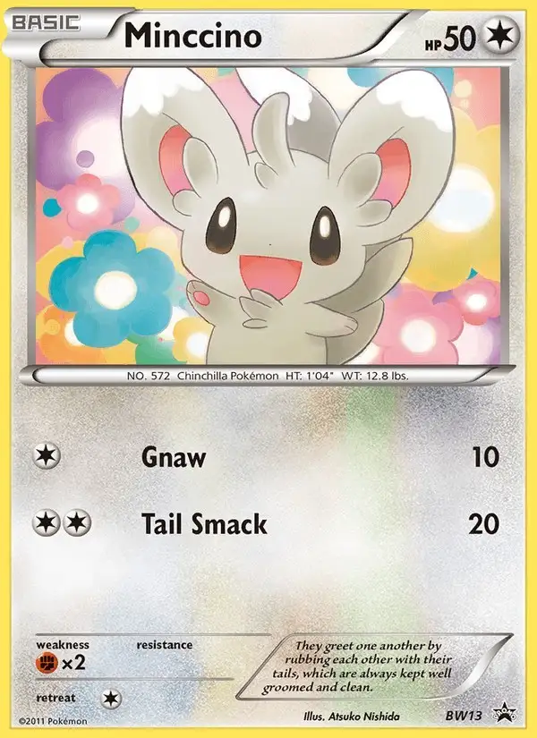 Minccino #BW13 BW Black Star Promos PSA 10