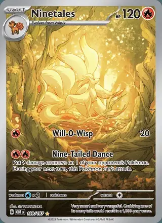 Ninetales #199 Obsidian Flames PSA 10