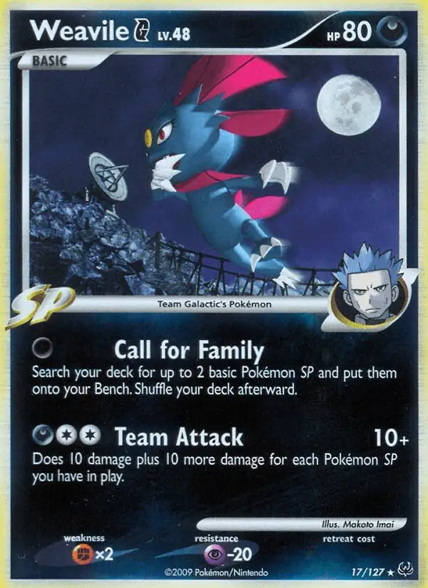 Weavile G #17 Platinum PSA 10