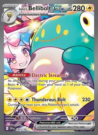 Iono's Bellibolt ex #183 Journey Together PSA 10