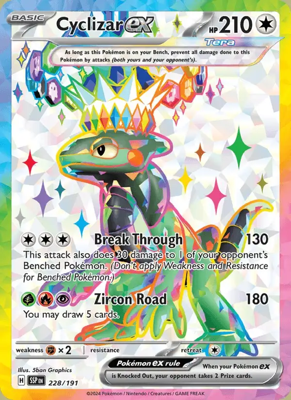 Cyclizar ex #228 Surging Sparks PSA 10