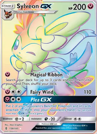 Sylveon GX #158 Guardians Rising PSA 10