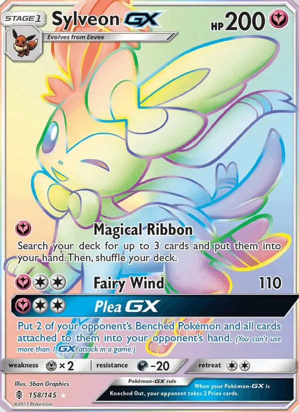 Sylveon GX #158 Guardians Rising PSA 10