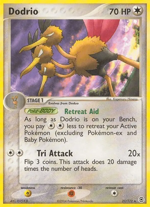 Dodrio #21 FireRed & LeafGreen PSA 10