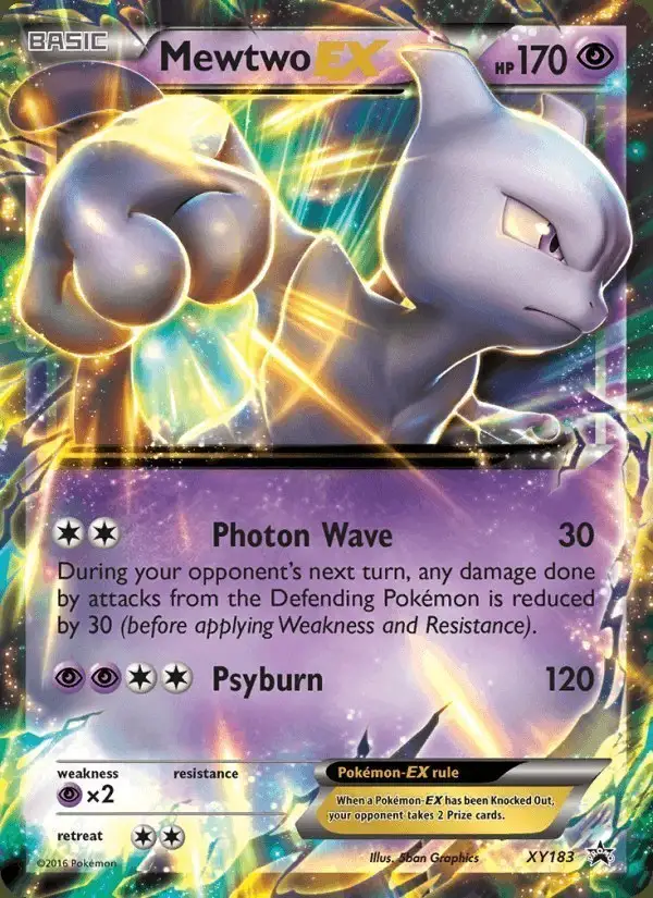 Mewtwo-EX #XY183 XY Black Star Promos PSA 10