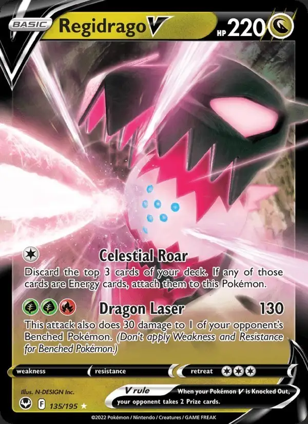 Regidrago V #135 Silver Tempest PSA 10