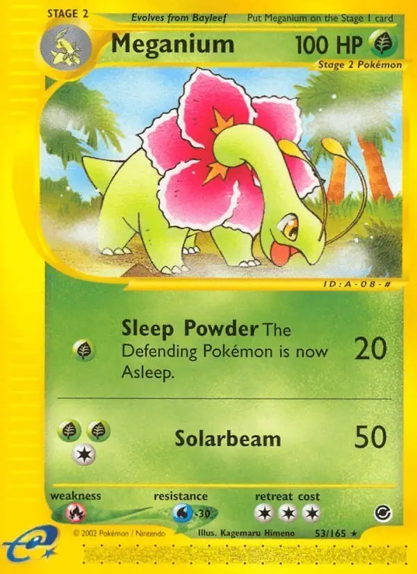 Meganium #53 Expedition Base Set PSA 10