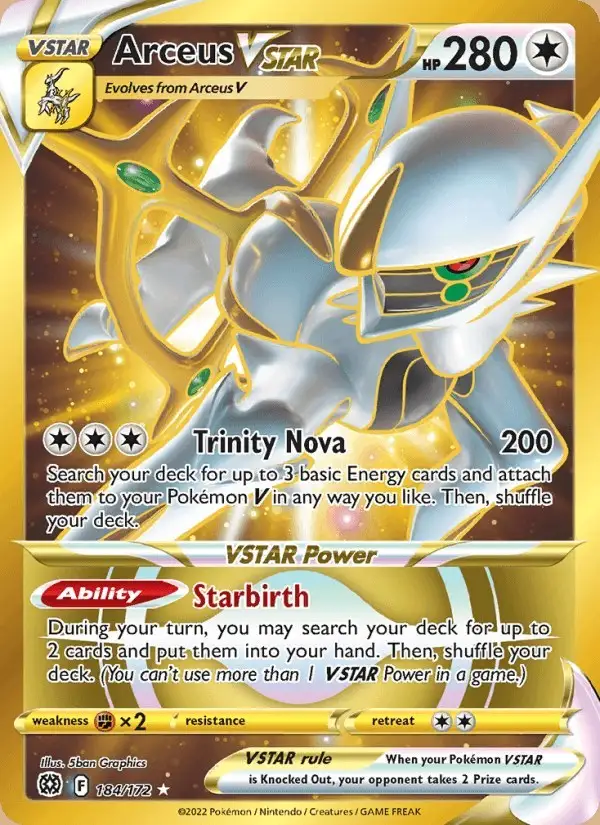Arceus VSTAR #184 Brilliant Stars PSA 10