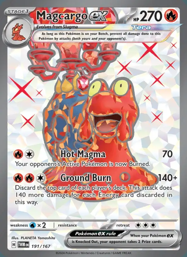 Magcargo ex #191 Twilight Masquerade PSA 10