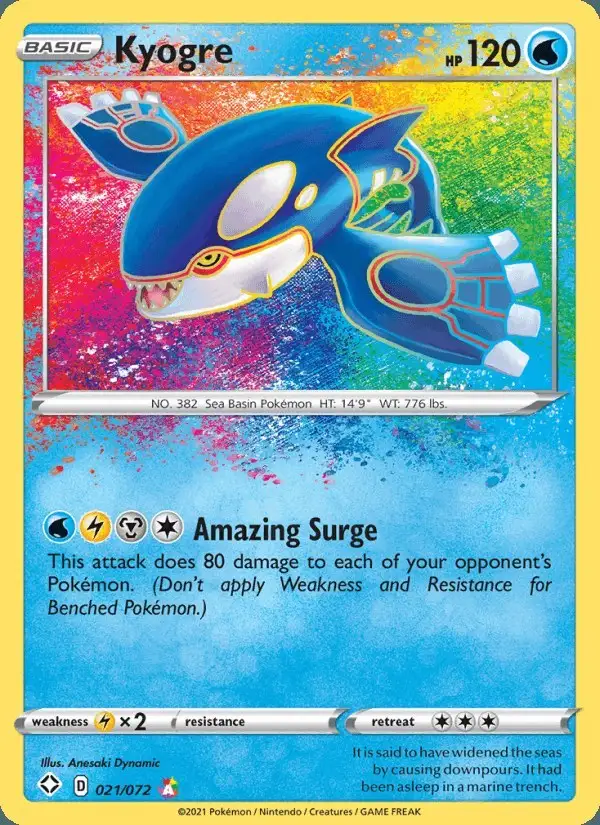 Kyogre #21 Shining Fates PSA 10
