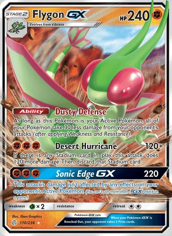 Flygon GX #110 Cosmic Eclipse PSA 10