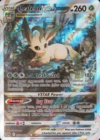 Leafeon VSTAR (Full Art) #GG35 Crown Zenith PSA 10