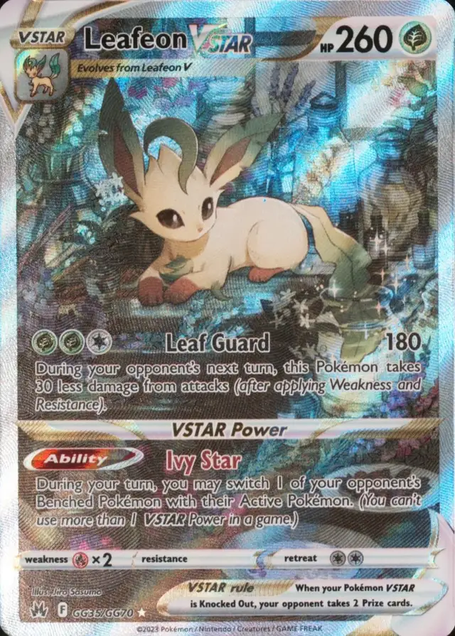 Leafeon VSTAR (Full Art) #GG35 Crown Zenith PSA 10