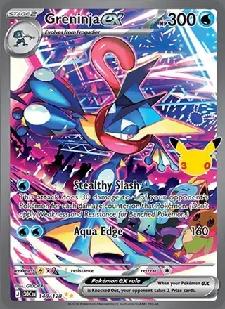 Greninja ex #148 30th Celebration PSA 10