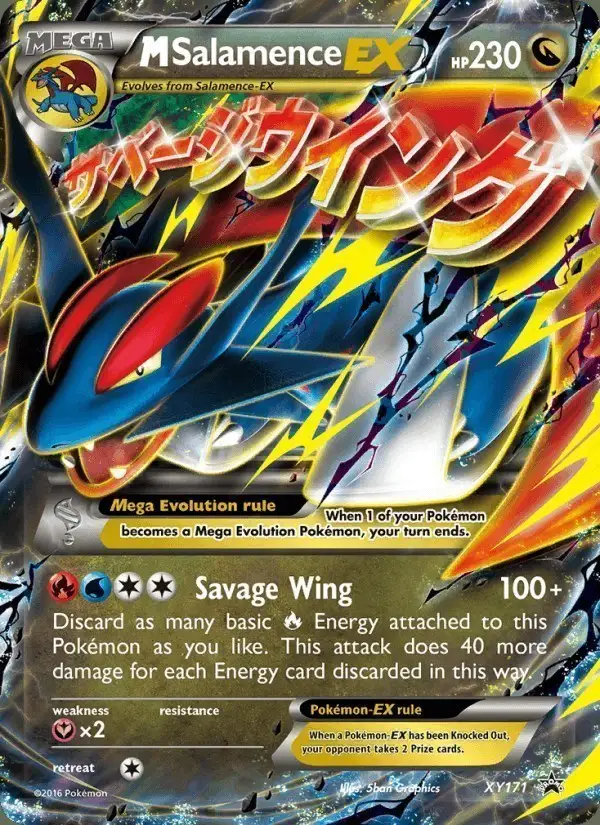 M Salamence-EX #XY171 XY Black Star Promos PSA 10