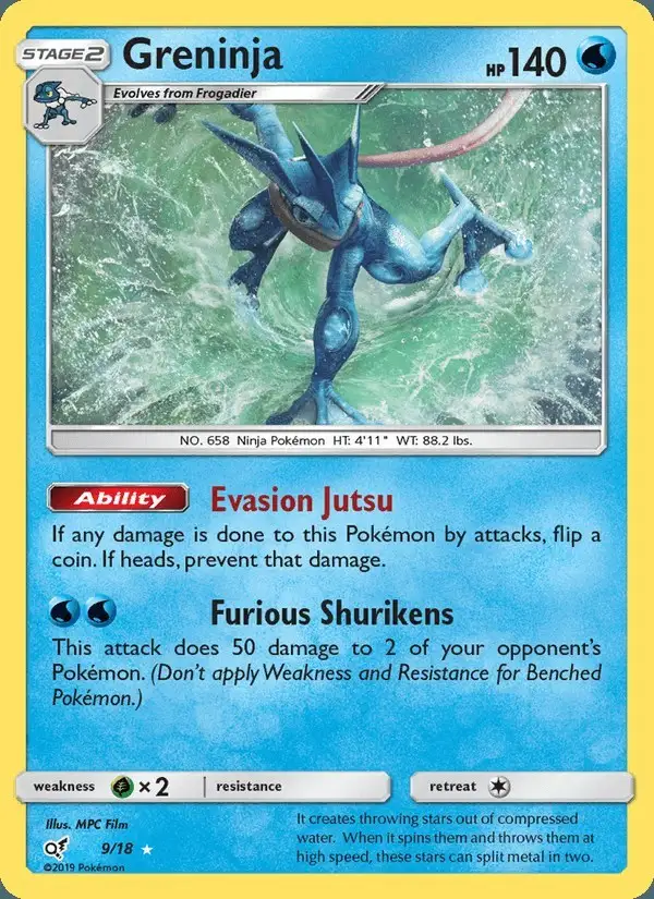 Greninja #9 Detective Pikachu PSA 10
