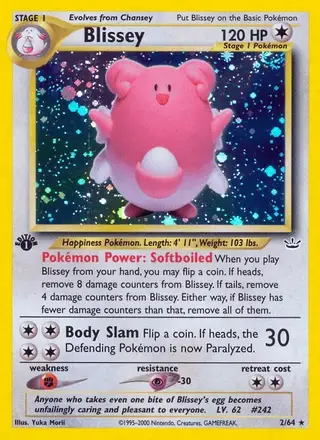 Blissey #2 Neo Revelation PSA 10