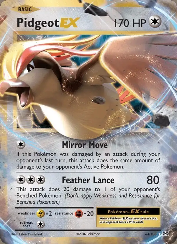 Pidgeot EX #64 Evolutions PSA 10
