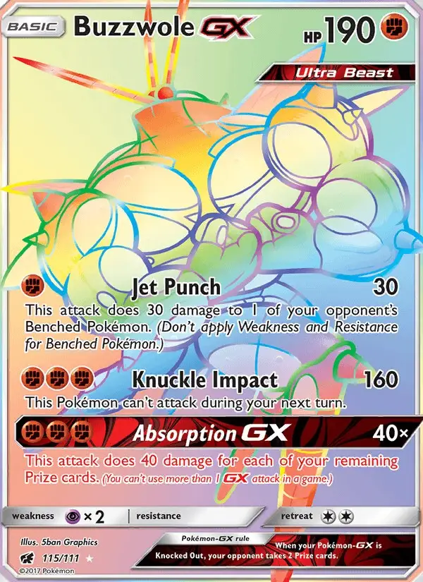 Buzzwole GX #115 Crimson Invasion PSA 10