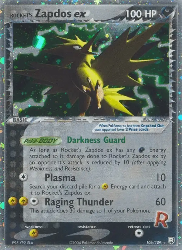 Rocket's Zapdos ex #106 Team Rocket Returns PSA 10