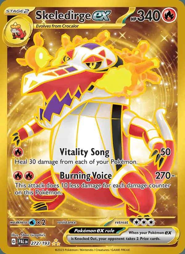Skeledirge ex #272 Paldea Evolved PSA 10