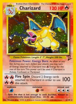 Charizard #4 Base Set 2 PSA 10