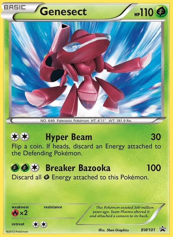 Genesect #BW101 BW Black Star Promos PSA 10