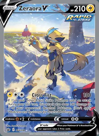 Zeraora V #166 Chilling Reign PSA 10