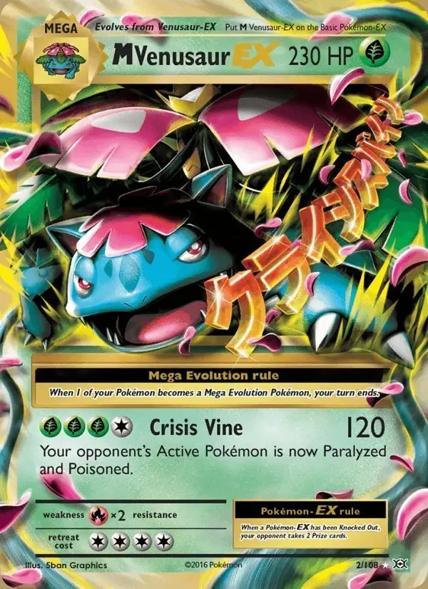M Venusaur EX #2 Evolutions PSA 10