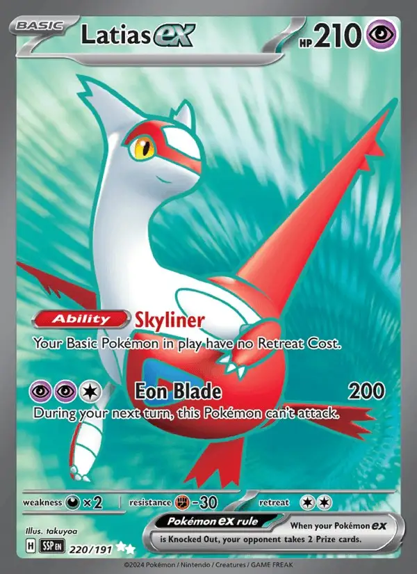 Latias ex #220 Surging Sparks PSA 10