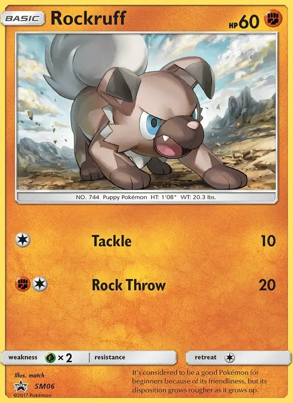 Rockruff #SM06 SM Black Star Promos PSA 10