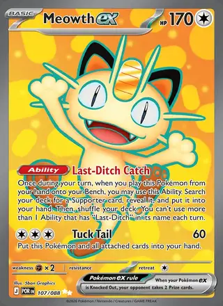 Meowth ex #107 Perfect Order PSA 10