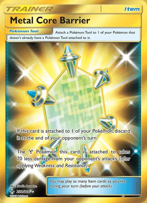 Metal Core Barrier #232 Unbroken Bonds PSA 10
