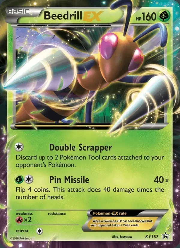 Beedrill EX #XY157 XY Black Star Promos PSA 10